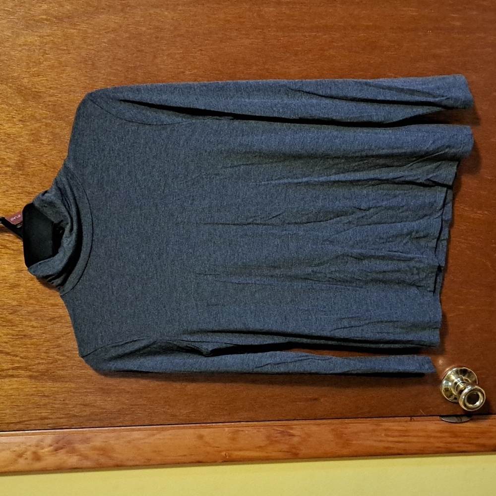 Style & Co. Turtleneck Long-Sleeve Shirt Size Petite Medium